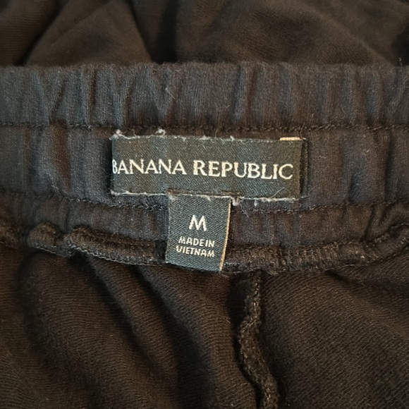 Black Banana Republic Cargo Style Sweat Pants Size Medium - Picture 4 of 6